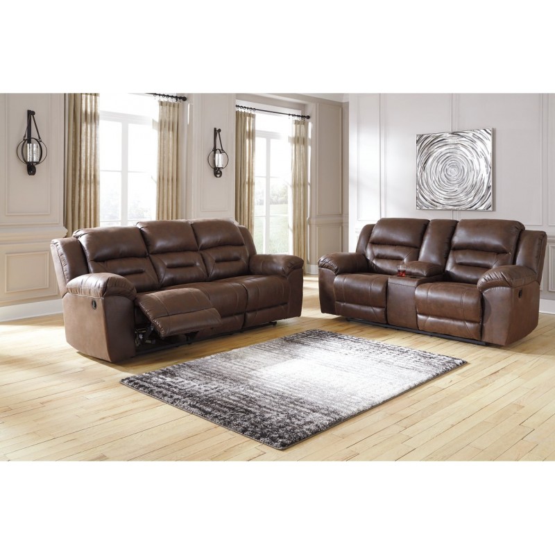 Stoneland Reclining Sofa And Console