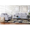 Transitional Pillow Top Sofa and Loveseat