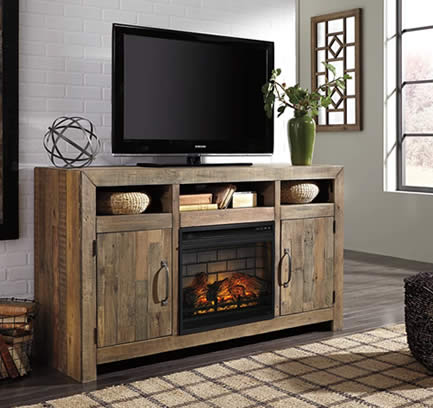 Sommerford Entertainment Center w/ Fireplace